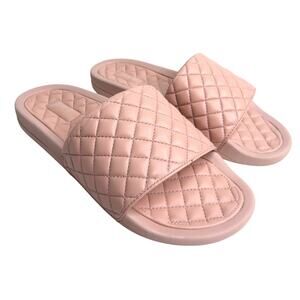 New APL Athletic Propulsion Labs Women's Sz 9 Lusso Quilted Leather Slides